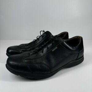 Mephisto Leonzio Men's US 11.5 Black Leather Comfort Lace-Up Oxford Walking Shoe